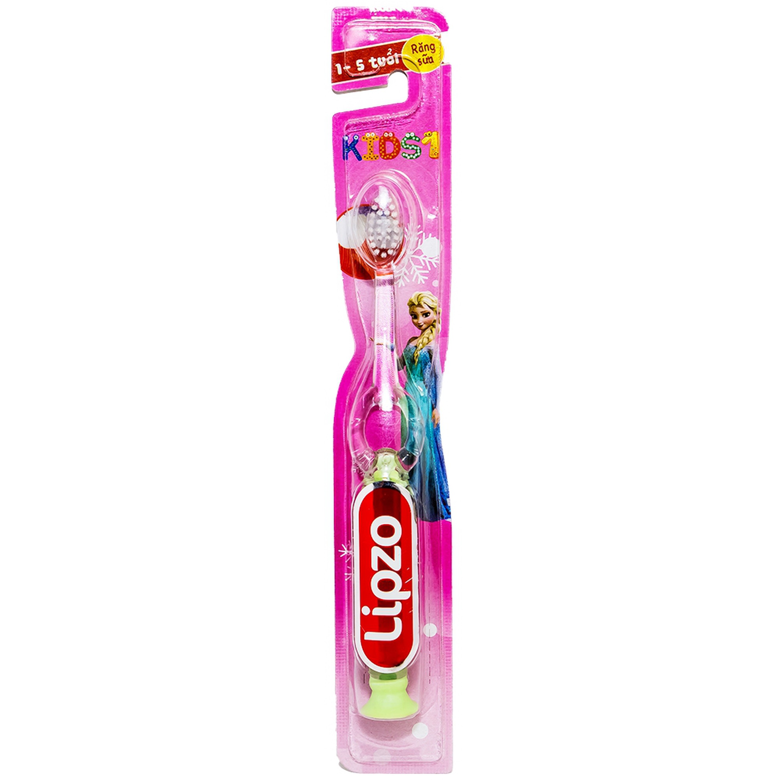 Bàn chải đánh răng Lipzo Kids1 mềm mảnh cho bé 1-5 tuổi (1 cây)